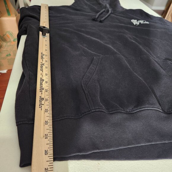 Divided H&M Hoodie Skater Was Here Cant Skate Skeleton Skateboard XL Black - Picture 10 of 13